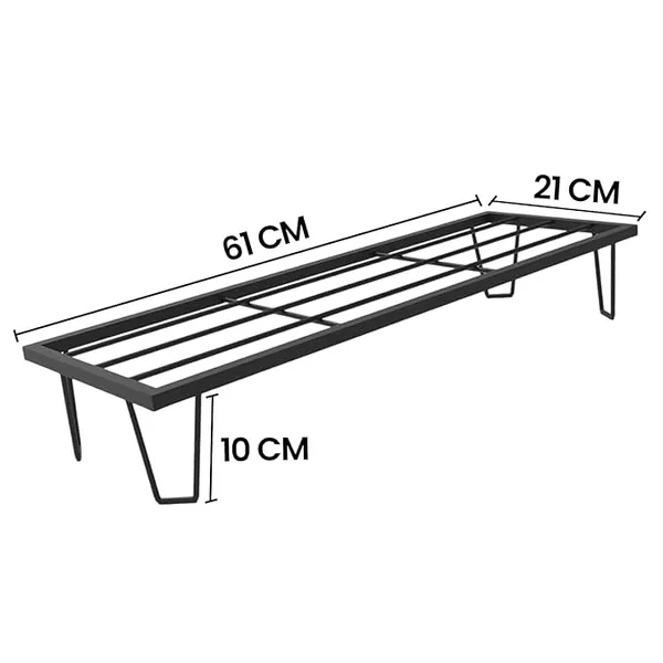 Set_Of_1_Heavy_Metal_Flower_Pot/Plant_Stand__for_Home_Garden_Balcony_Living_Room__Decor_24_Inches_(Black)