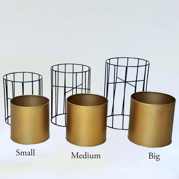 Gold_Plated_Metal_Planter_Stand_(Set_of_3)_|Suitable_for_Living_Room,_Bedroom__Decoration_|_(Gold)
