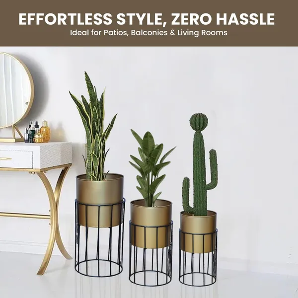 Gold_Plated_Metal_Planter_Stand_(Set_of_3)_|Suitable_for_Living_Room,_Bedroom__Decoration_|_(Gold)