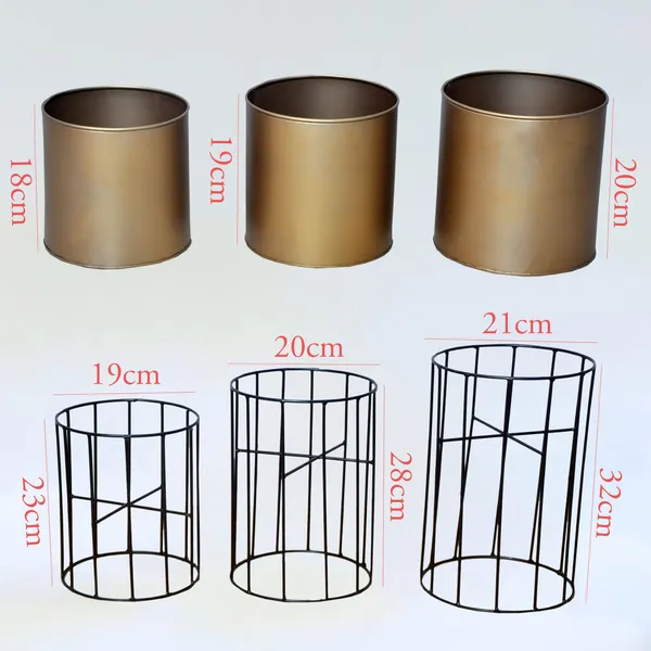 Gold_Plated_Metal_Planter_Stand_(Set_of_3)_|Suitable_for_Living_Room,_Bedroom__Decoration_|_(Gold)