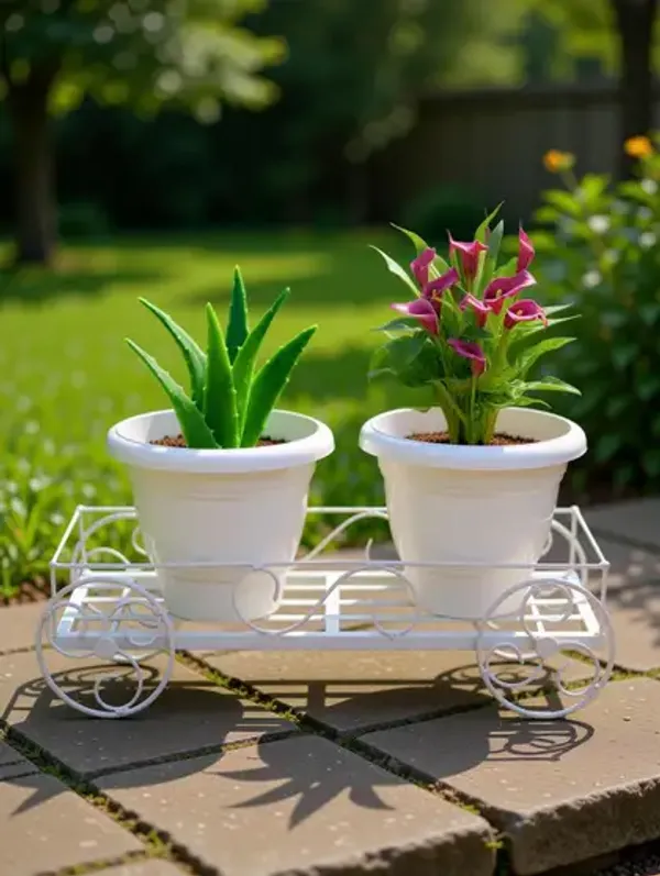 White_Metal_Rectangular_Stands__For_Indoor_And_Outdoor_Plants_|_With_Moving_Wheels_|_Size:(60_L_X_20_W_X_17_H_Cm)