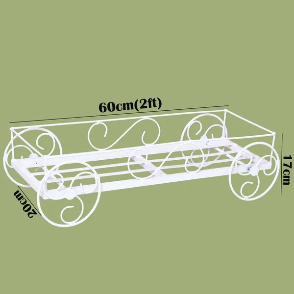White_Metal_Rectangular_Stands__For_Indoor_And_Outdoor_Plants_|_With_Moving_Wheels_|_Size:(60_L_X_20_W_X_17_H_Cm)