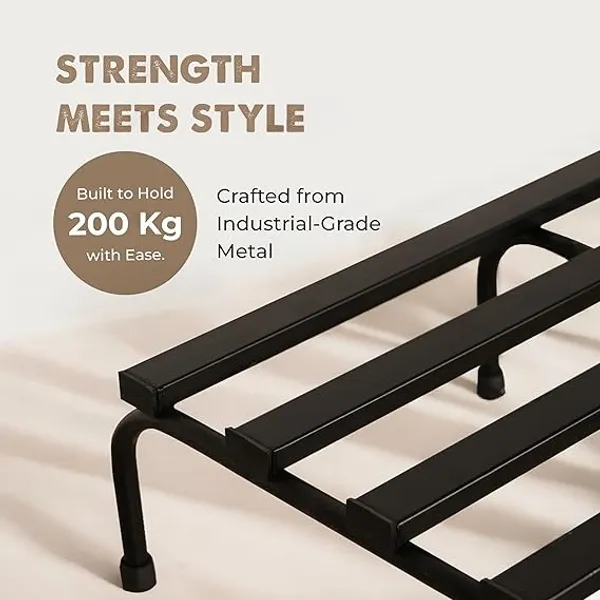 Set_Of_2_Black_Heavy_Metal_Flower_Pot/Plant_Stand_For_Home_Garden_Balcony_Living_Room_Decor_24_Inches_()
