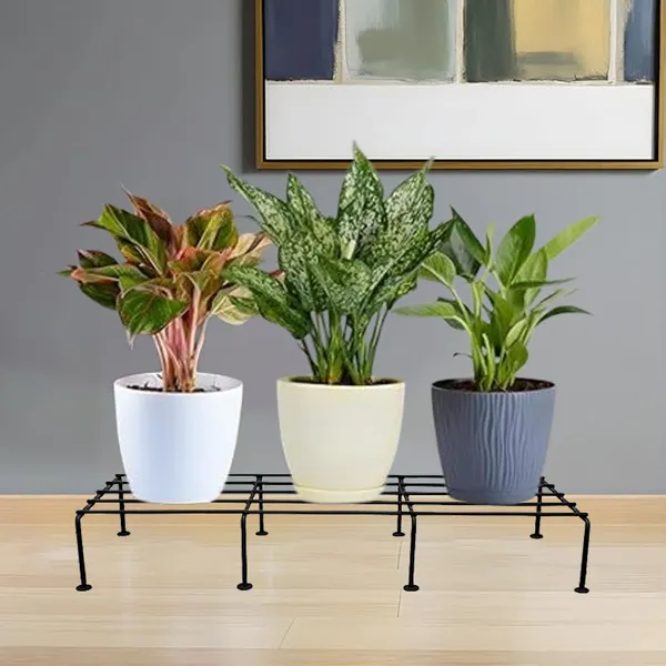Set_Of_2_Black_Metal_Plant_Stand_For_Home_Garden__|_Heavy_Duty_Ideal_For_Balcony_Living_Room_Decor_|_24_Inches