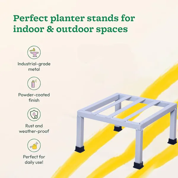 Set_Of_4_White_Premium_Strong_Flower_Pot_/_Gamla_Square_Stand_For_Indoor_And_Outdoor_Plants_|_Square_Shape_Thick_And_Strong_Leg