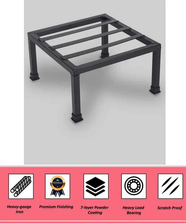 Matt_Black_Strong_Flower_Pot_/_Gamla_Square_Stand_|_For_Indoor_And_Outdoor_Plants_|_Square_Shape_Thick_And_Strong_Leg
