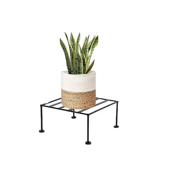 Set_Of_2_Black_Classic_Strong_8Mm_Wire_Flower_Pot_Stand_/_Gamla_Square_Stand_For_Indoor_And_Outdoor_Plants_For_Garden,_Balcony,_Black_-
