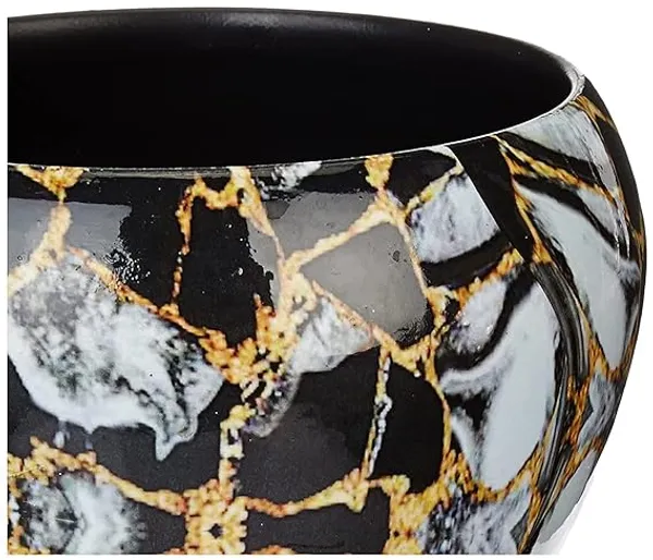 Set_of_1_Black_Metal_Apple_Pot_With_Stand_|_For_Indoor_Plants_|_Rust_Free_Decorative_Ideal_|_For_Living_Room_And_Table_Top