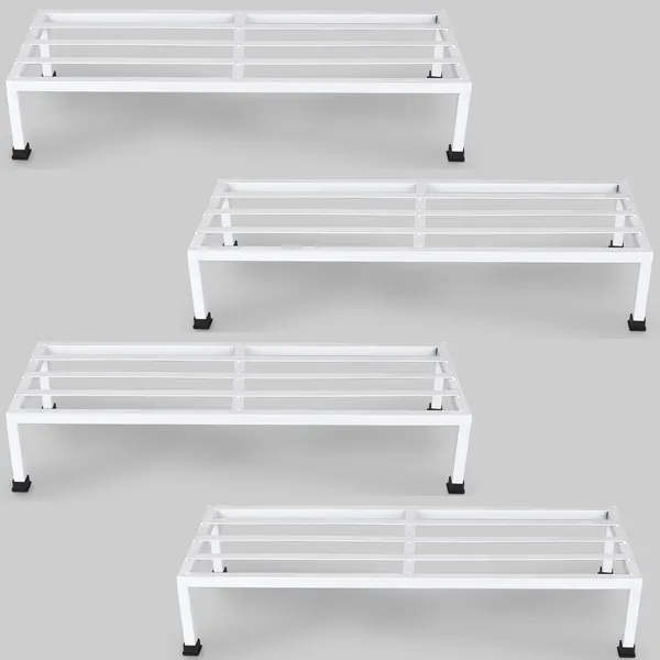 Pack_Of_4__White_Rectangular_Metal_Stand_For_Indoor/Outdoor_Plants_|_24_Inches