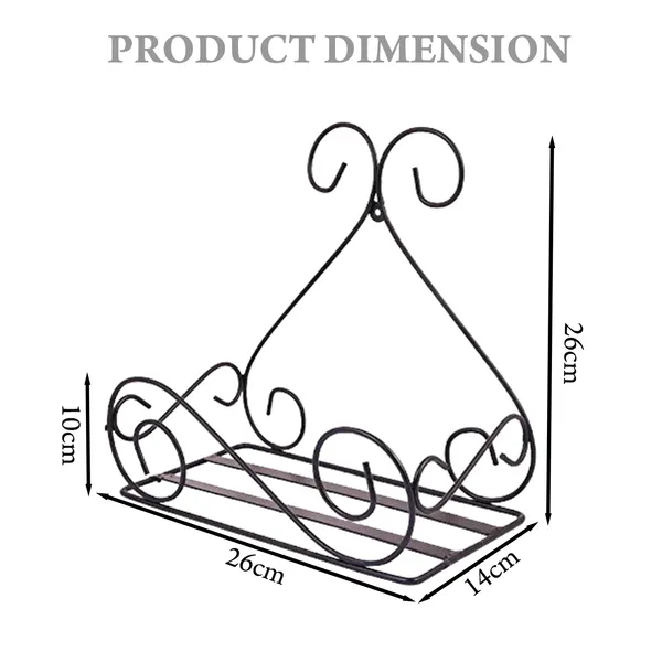 Set_Of_2_Black_Metal__Wall_Mount_Planter_Stand_For_Home_Garden_Balcony_Living_Room_Decor