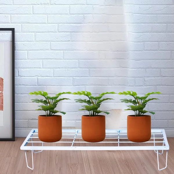 Heavy_Metal_Flower_Pot/Plant_Stand_
for_Home_Garden_Balcony_Living_Room_
Decor_24_Inches_(White-Set_of_2)