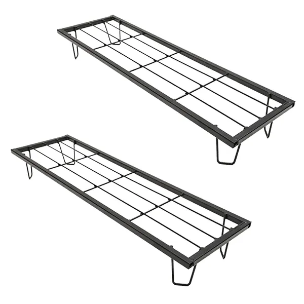 Set_Of_2_Black_Heavy_Metal_Flower_Pot/Plant_Stand_For_Home_Garden_Balcony_Living_Room_Decor_24_Inches_()