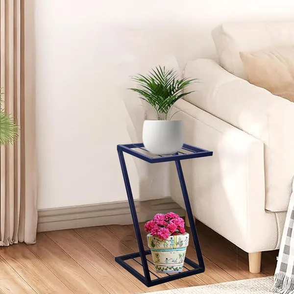 Set_of_1_-_Black_Metal_Stylish_New_Z_Shape_Metal_Planters,_Perfect_Stand_For_Planter_Indoor_And_Outdoor