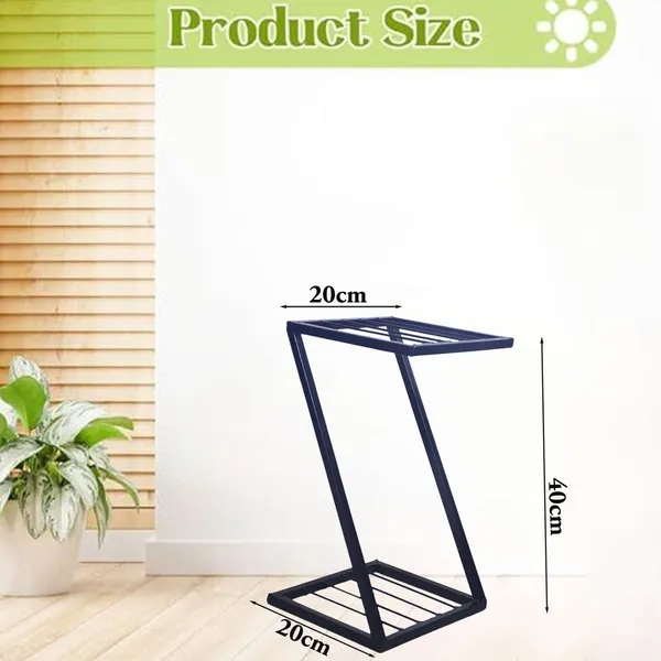 Set_of_1_-_Black_Metal_Stylish_New_Z_Shape_Metal_Planters,_Perfect_Stand_For_Planter_Indoor_And_Outdoor