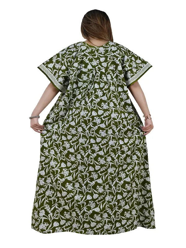Women_Zip_Chain_Cotton_Nighty__Maxi_Plus_Size_7XL_To_10XL