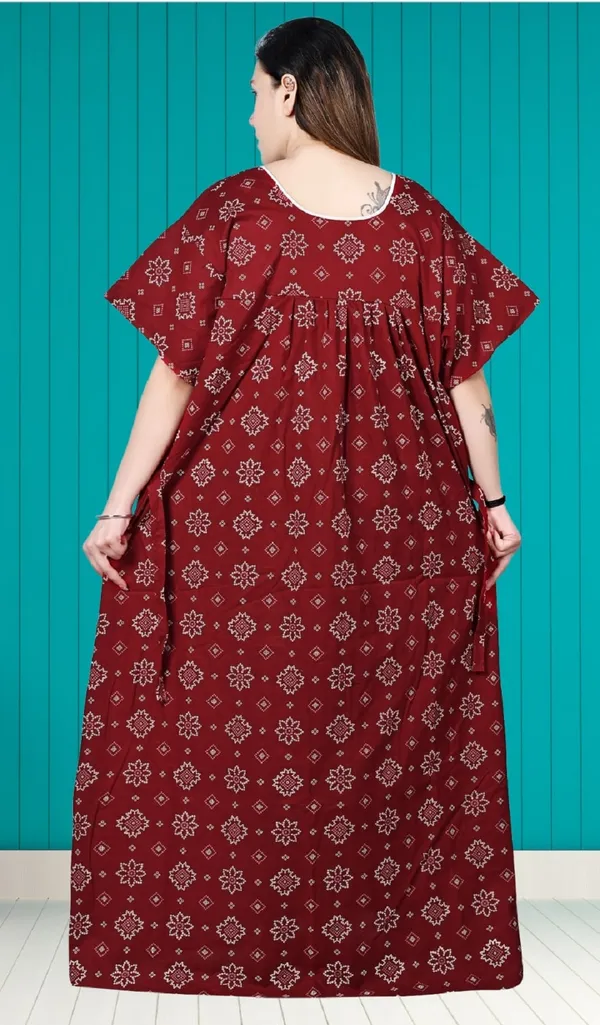 Red_Women_Nighty_cotton_Plus_size_Printed_maxi_5XL_to_10XL