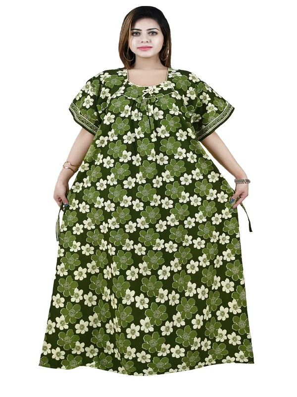 Women_Pure_Cotton_Nighty_Maxi_Plus_Size_Jumbo_7XL_To_10XL