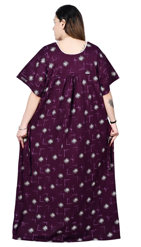 Women_Plus_Size_Nighty_Cotton_Maxi_Gown_Printed_5XL_to_10XL_2_Pc_(Combo)