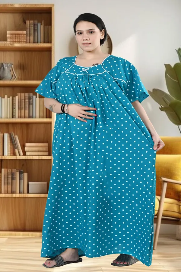 Women_Plus_Size_Nighty_Cotton_Maxi_Gown_Printed_5XL_to_10XL_2_Pc_(Combo)