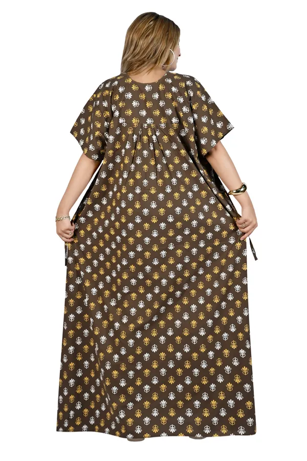 Nighty_Women_Cotton_Maxi_Plus_Size_Front_Button_Open_3XL_to_6XL