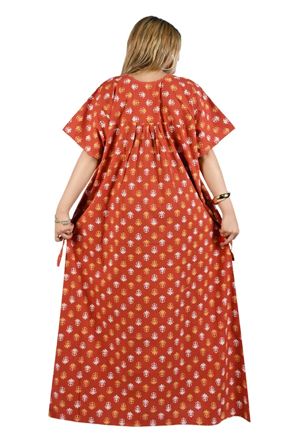Nighty_Women_Cotton_Maxi_Plus_Size_Front_Button_Open_3XL_to_6XL