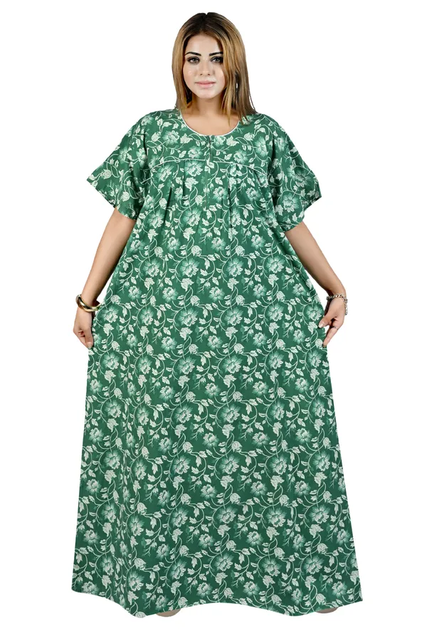 Nighty_Women_Cotton_Maxi_Plus_Size_Front_Zip_Open_3XL_to_6XL