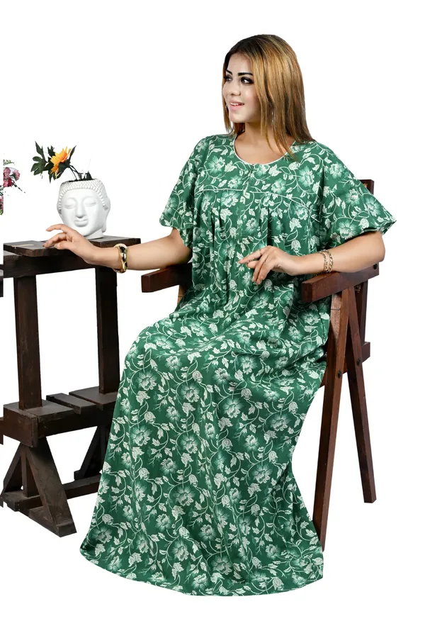 Nighty_Women_Cotton_Maxi_Plus_Size_Front_Zip_Open_3XL_to_6XL