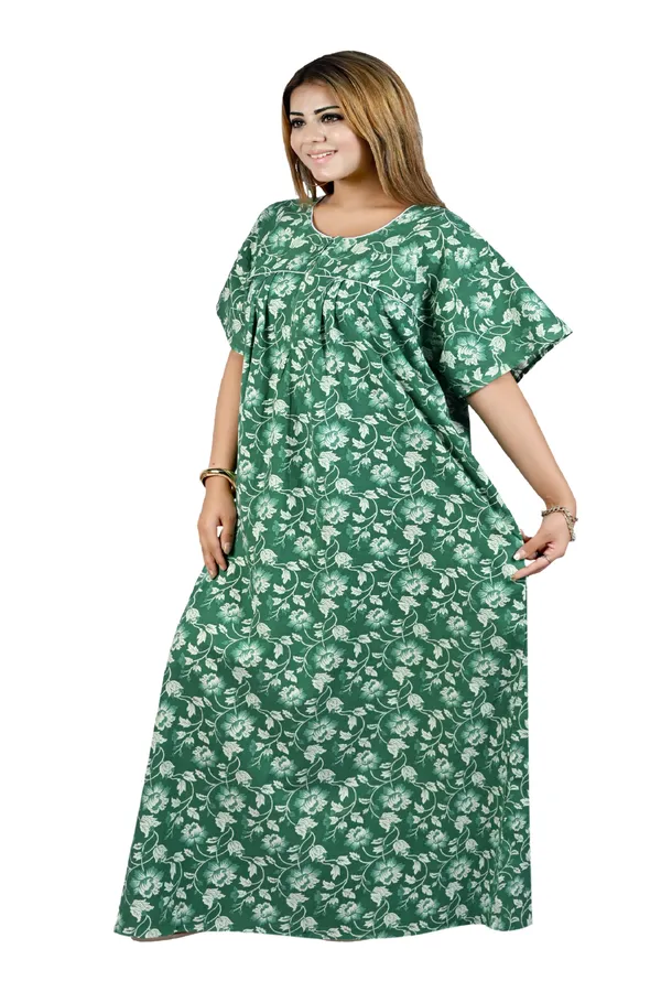 Nighty_Women_Cotton_Maxi_Plus_Size_Front_Zip_Open_3XL_to_6XL
