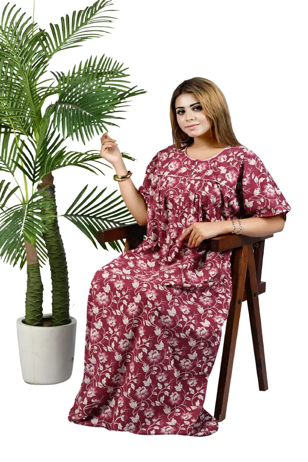 Nighty_Women_Cotton_Maxi_Plus_Size_Front_Zip_Open_3XL_to_6XL