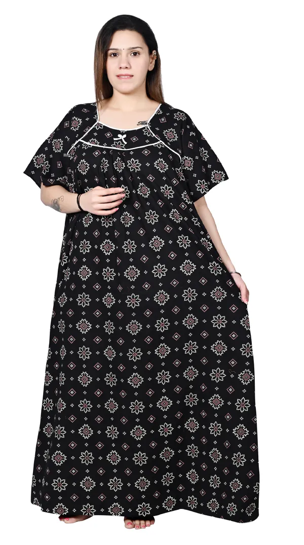 Women_Plus_Size_Nighty_Cotton_Maxi_Gown_Printed_5XL_to_10XL_2_Pc_(Combo)