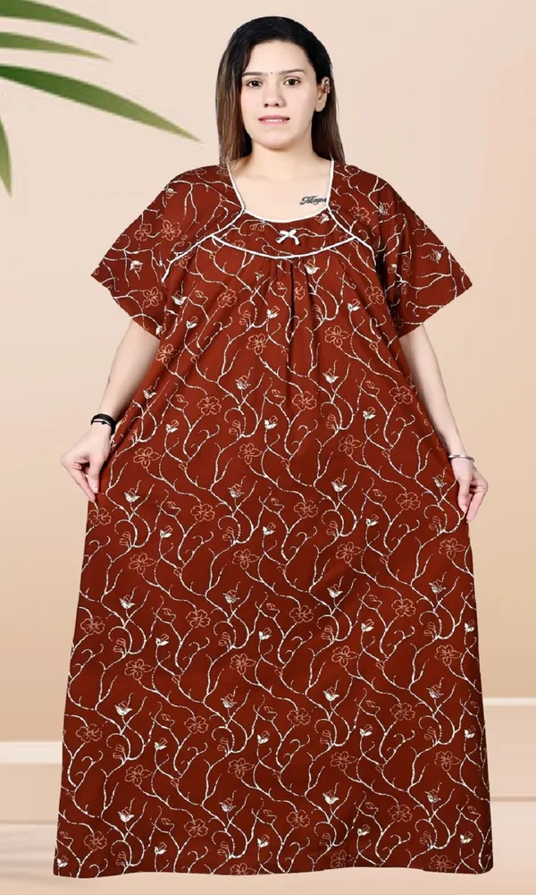 Women_Plus_Size_Nighty_Cotton_Maxi_Gown_Printed_5XL_to_10XL_2_Pc_(Combo)