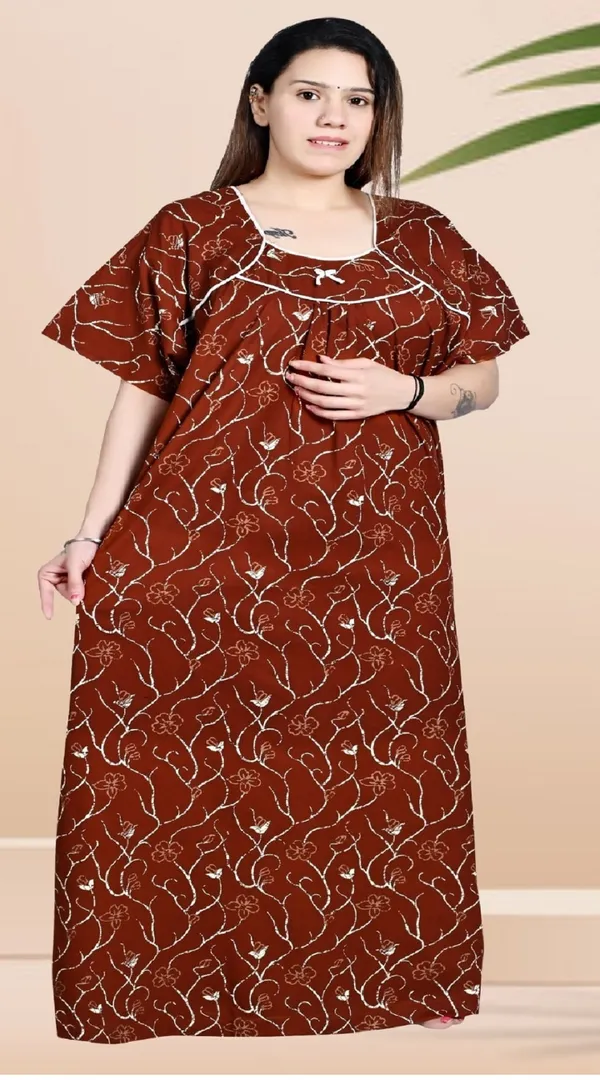 Women_Plus_Size_Nighty_Cotton_Maxi_Gown_Printed_5XL_to_10XL_2_Pc_(Combo)