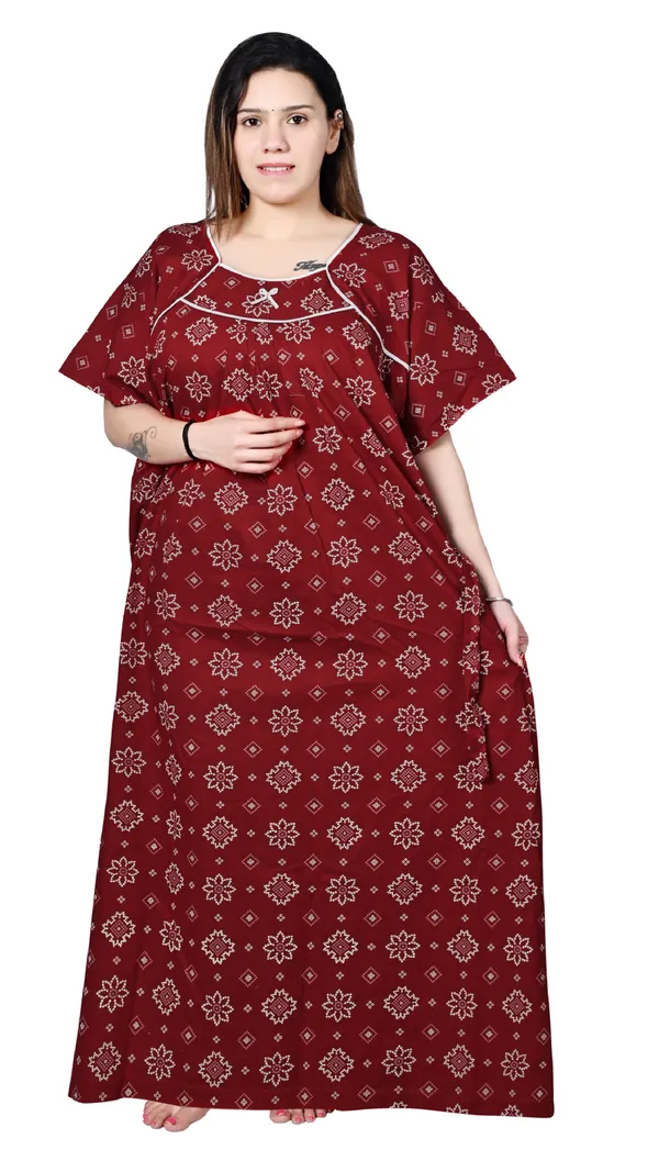 Women_Plus_Size_Nighty_Cotton_Maxi_Gown_Printed_5XL_to_10XL_2_Pc_(Combo)