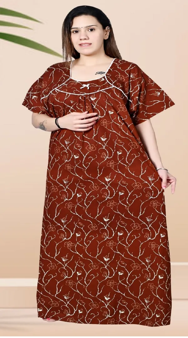 Women_Plus_Size_Nighty_Cotton_Maxi_Gown_Printed_5XL_to_10XL_2_Pc_(Combo)