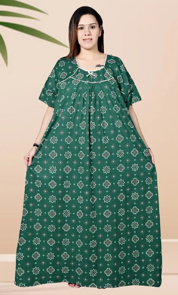 Sea_Green_Women_Nighty_cotton_Plus_size_Printed_maxi_5XL_to_10XL