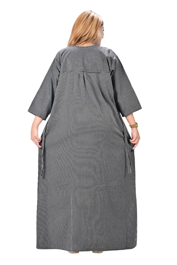 Women_Winter_Nighty_cotswool_Warm_Maxi_Front_Open_Zip_Style_Plus_Size_L_To_4XL