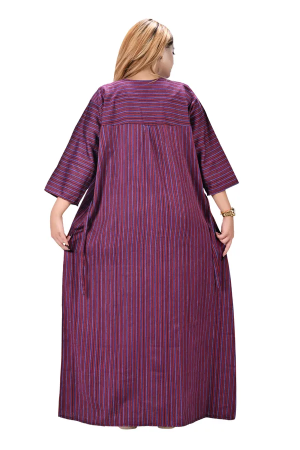 Women_Winter_Nighty_cotswool_Warm_Maxi_Front_Open_Zip_Style_Plus_Size_L_To_4XL
