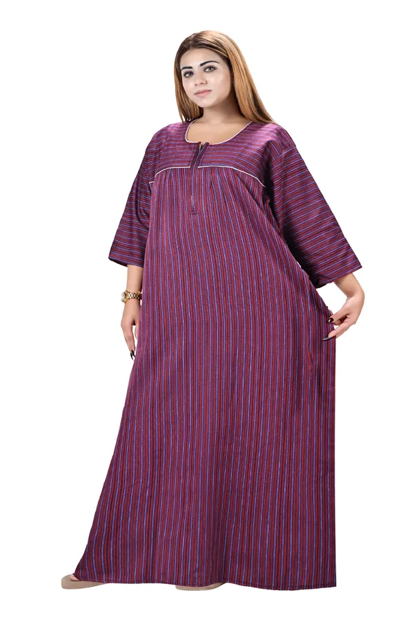 Women_Winter_Nighty_cotswool_Warm_Maxi_Front_Open_Zip_Style_Plus_Size_L_To_4XL