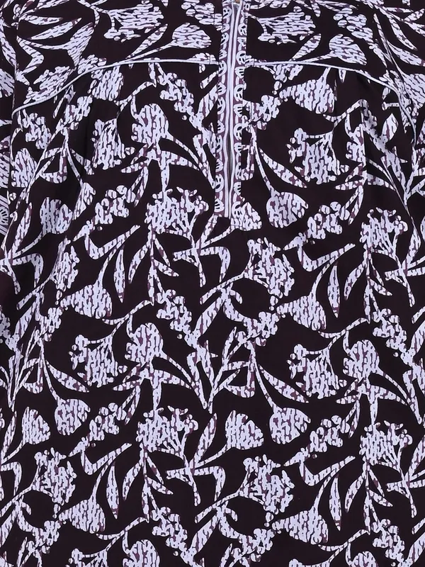 Women_Zip_Chain_Cotton_Nighty__Maxi_Plus_Size_7XL_To_10XL