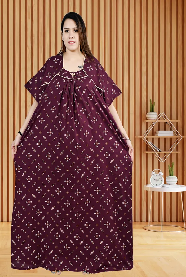 Purple_Women_Nighty_cotton_Maxi_Plus_size_Printed_maxi_5XL_to_10XL