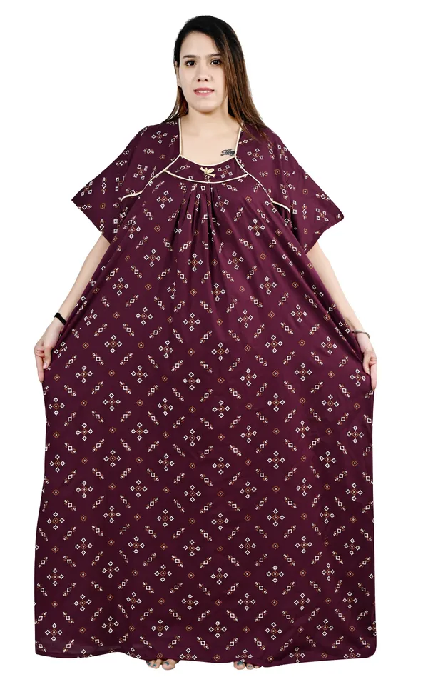 Purple_Women_Nighty_cotton_Maxi_Plus_size_Printed_maxi_5XL_to_10XL