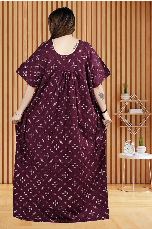 Purple_Women_Nighty_cotton_Maxi_Plus_size_Printed_maxi_5XL_to_10XL