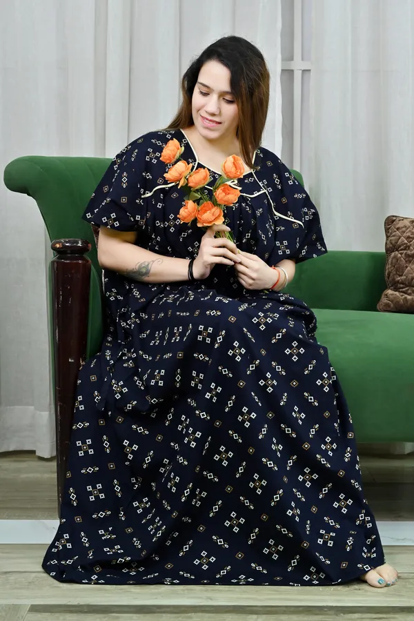 Women_Nighty_cotton_Plus_size_Printed_maxiÂ 5XLÂ toÂ 10XL