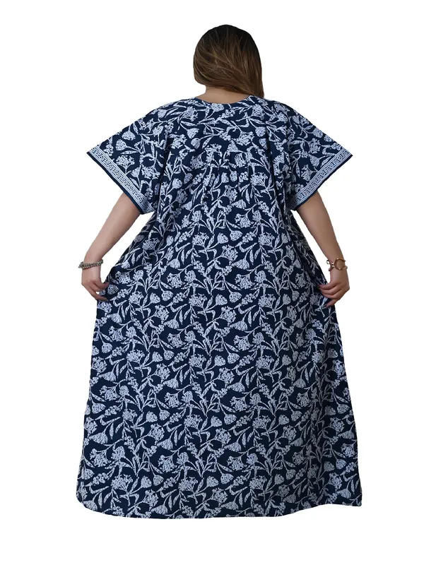 Women_Zip_Chain_Cotton_Nighty__Maxi_Plus_Size_7XL_To_10XL