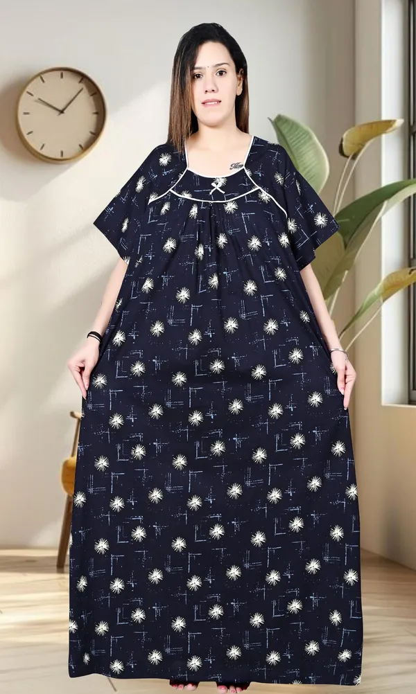Blue_Plus_Size_Women_Nighty_cotton_Maxi_Summer_Printed_5XL_to_10XL