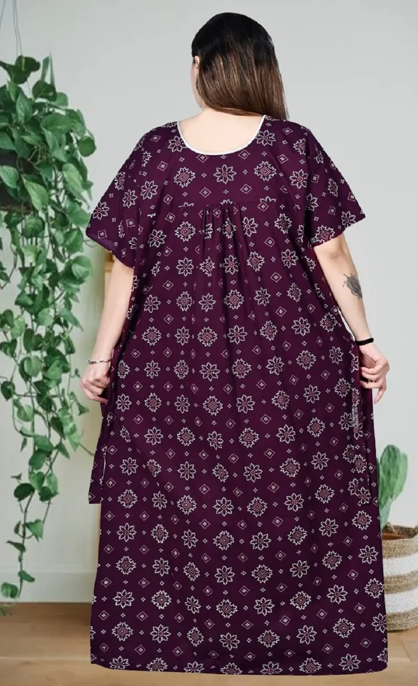 Purple_Women_Nighty_cotton_Plus_size_Printed_maxi_5XL_to_10XL