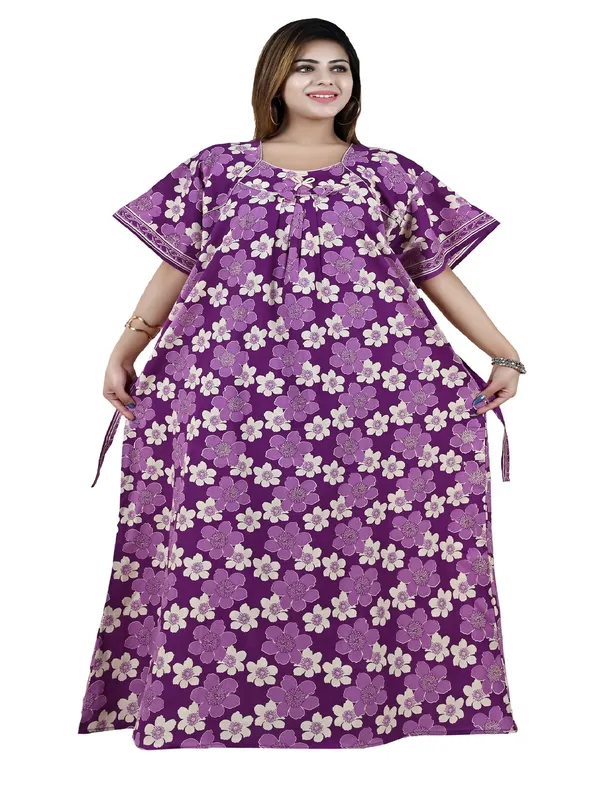 Women_Pure_Cotton_Nighty_Maxi_Plus_Size_Jumbo_7XL_To_10XL