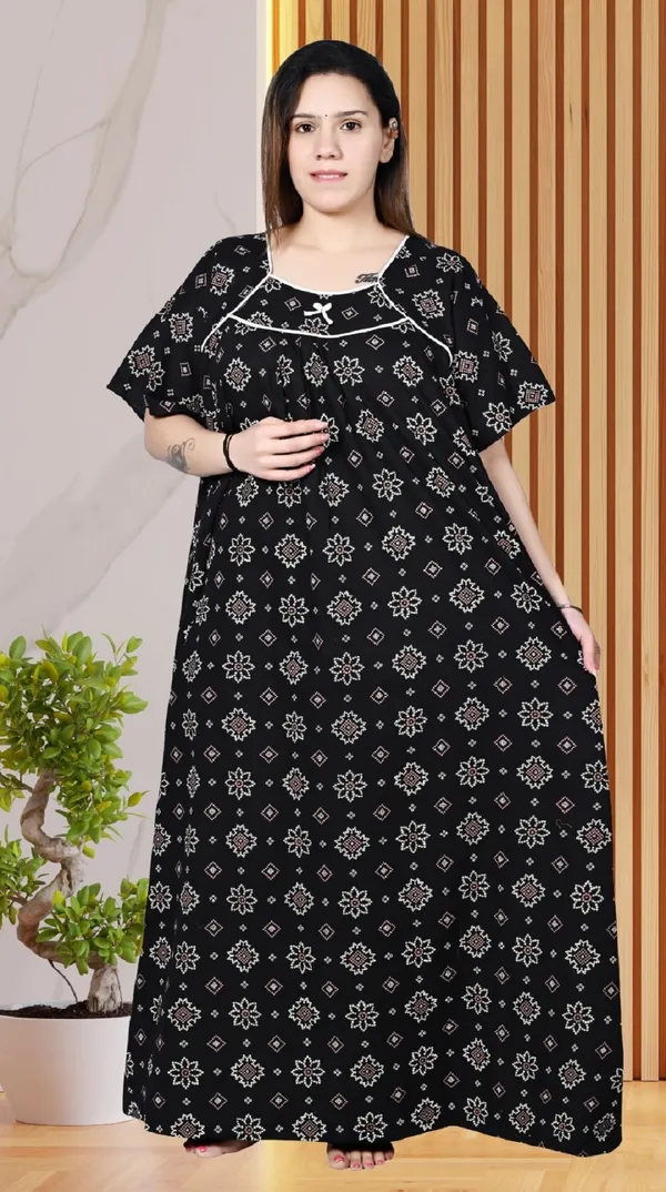 Black_Women_Nighty_cotton_Plus_size_Printed_maxi_5XL_to_10XL