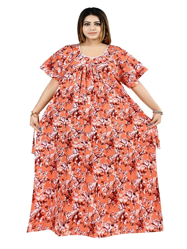 Women_Plus_Size_Pure_Cotton_Printed_Maxi_Nighty_|_5XL�10XL