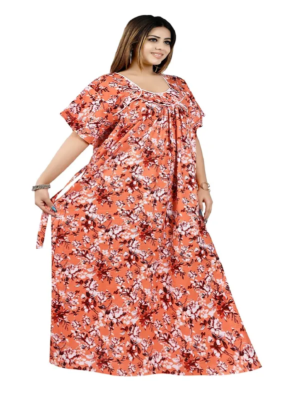 Women_Plus_Size_Pure_Cotton_Printed_Maxi_Nighty_|_5XL�10XL